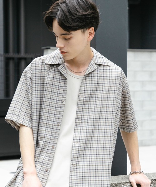 SENSE OF PLACE by URBAN RESEARCH シャツ チェックオープン