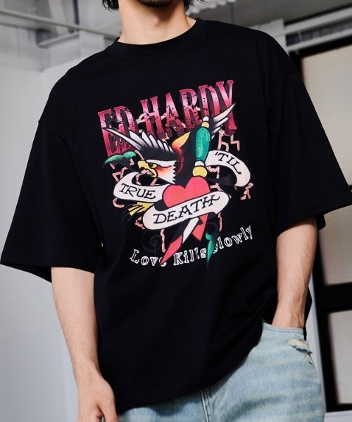 Ed Hardy（エド・ハーディー） tシャツ 「ED HARDY/エドハーディー