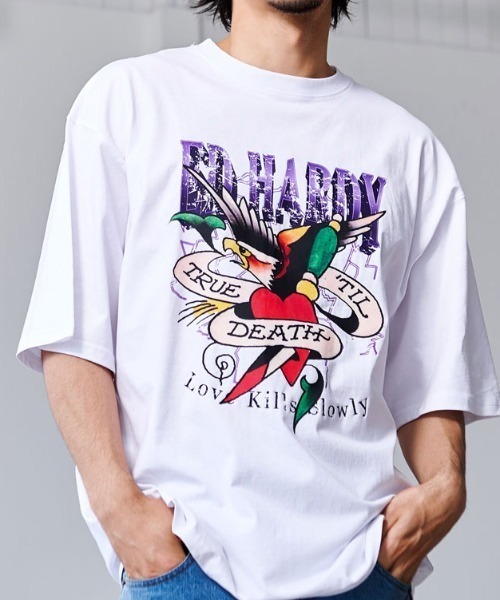 Ed Hardy（エド・ハーディー） tシャツ 「ED HARDY/エドハーディー