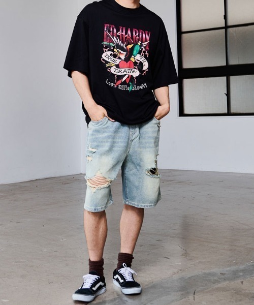 Ed Hardy（エド・ハーディー） tシャツ 「ED HARDY/エドハーディー
