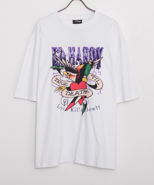 Ed Hardy エドハーディー Tシャツ RAGEBLUE（レイジブルー）の「【Ed Hardy/エド・ハーディー】コラボ