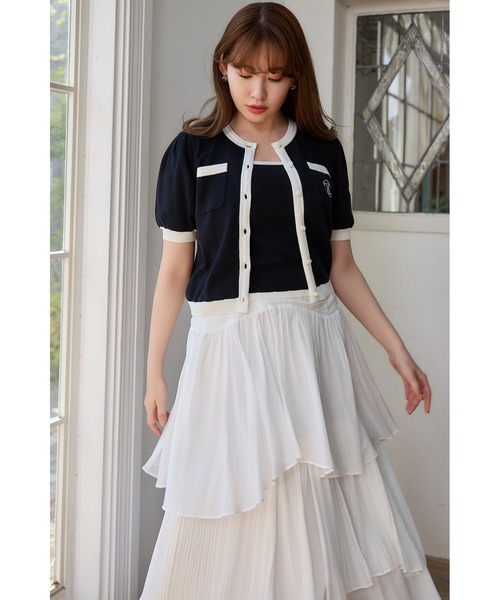 Her lip to アンサンブル Siena Bicolor Rib Knit Set