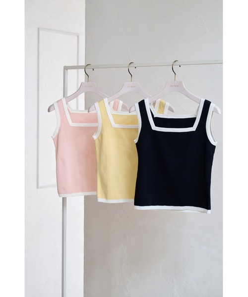 Her lip to アンサンブル Siena Bicolor Rib Knit Set
