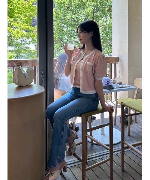 Her lip to アンサンブル Siena Bicolor Rib Knit Set : ZOZOTOWN