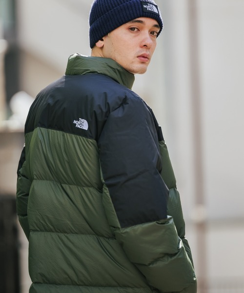 THE NORTH FACE フード付きダウンジャケット Mサイズ カーキ　美品 THE NORTH FACE（ザ ノースフェイス） ダウンジャケット M カーキ