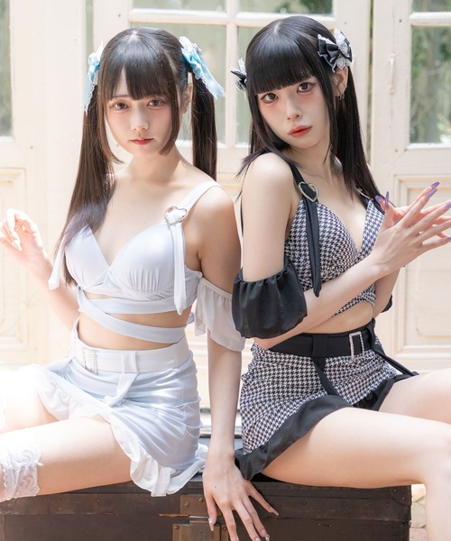 DearMyLove 水着 ハートバックルアシメシャーリング水着 レディース