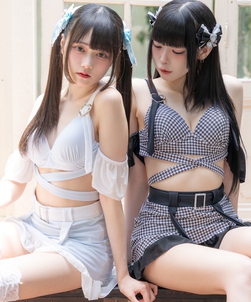 DearMyLove 水着 ハートバックルアシメシャーリング水着 レディース