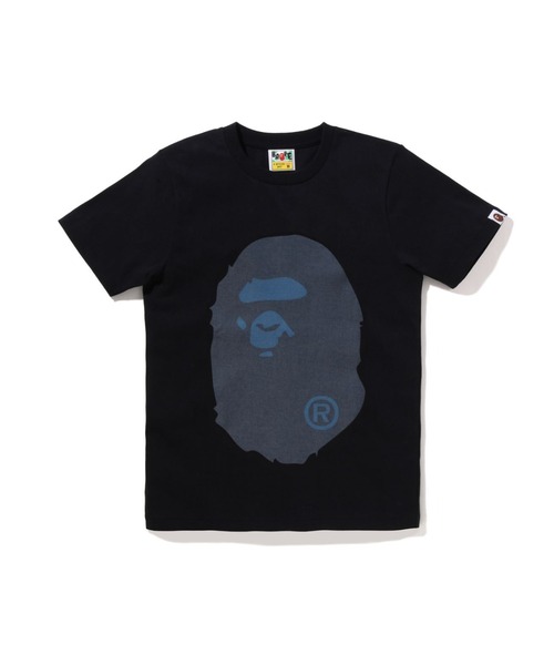 A BATHING APE tシャツ DENIM BIG HEAD TEE レディース