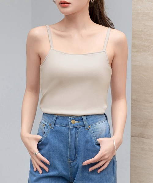 DAY CLOSET カップ付き キャミソール 「パッド付き」デコルテと背中を