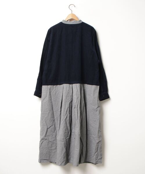 うみさん専用 Sunny clouds 「Sunny clouds」 長袖ワンピース 3L ネイビー