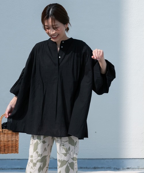 「URBAN RESEARCH DOORS」 長袖シャツ MEDIUM パープル レディース URBAN RESEARCH DOORS 「URBAN DOORS」 長袖ブラウス MEDIUM