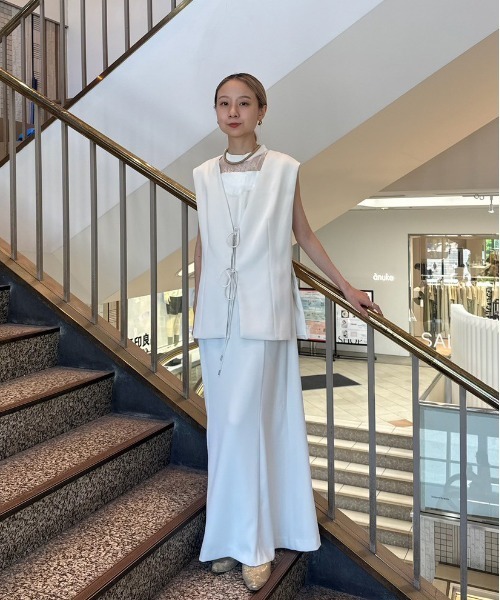 Ameri（アメリ） ドレス CORD VEST SET MERMAID DRESS : ZOZOTOWN