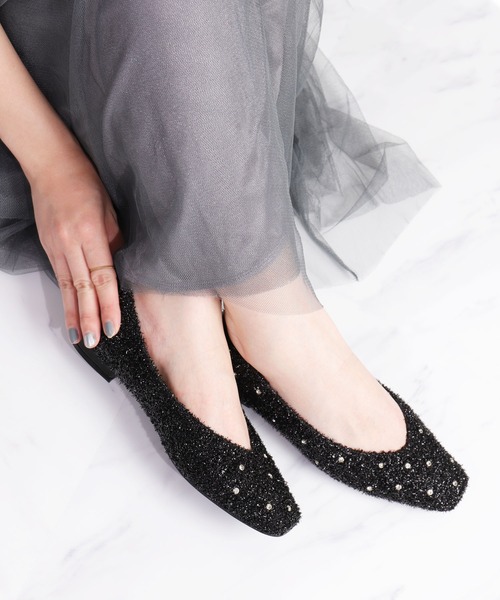[artemis by DIANA] Flat туфли-лодочки 23.5cm черный женский 