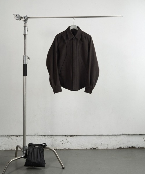 NVRFRGT（ネヴァーフォーゲット） シャツ WOOL FLY FRONT LONG SLEEVE