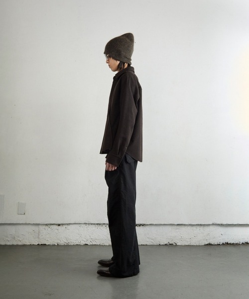 ジャケット・アウター NVRFRGT Wool Fly Front Long Sleeve Shirt NVRFRGT（ネヴァーフォーゲット） シャツ WOOL FLY FRONT LONG SLEEVE