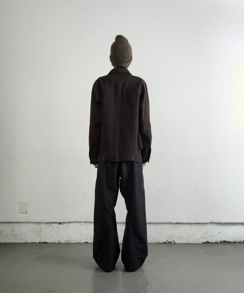 NVRFRGT（ネヴァーフォーゲット） シャツ WOOL FLY FRONT LONG SLEEVE