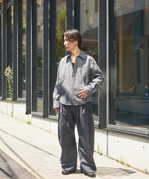NVRFRGT（ネヴァーフォーゲット） シャツ WOOL FLY FRONT LONG SLEEVE
