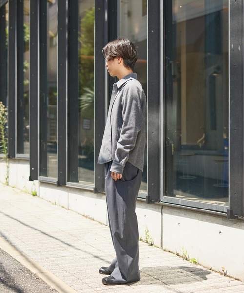 NVRFRGT（ネヴァーフォーゲット） シャツ WOOL FLY FRONT LONG SLEEVE