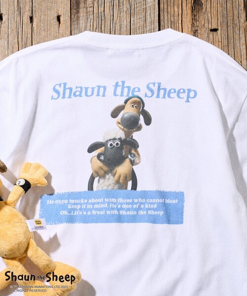tシャツ Shaun the Sheep/ひつじのショーン 「Shaun the Sheep」バックプリントTシャツ/ひつじのショーン バックプリント FREAK'S STORE/「Shaun the Sheep」バックプリントTシャツ