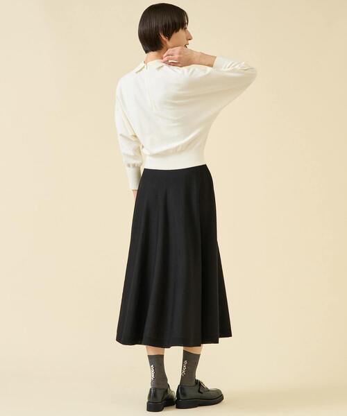 martinique（マルティニーク） ワンピース 衿ドルマンニットワンピース