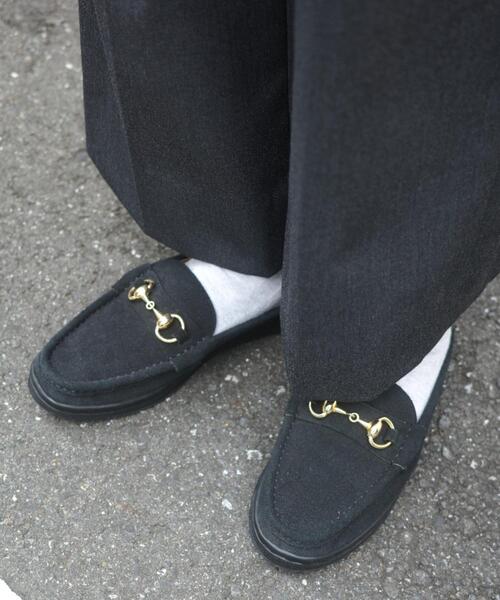 【美品】MANEBU マネブ ローファー 本革 38 MANEBU（マネブ） ローファー BITCH SLIPPER SUEDE ビットローファー
