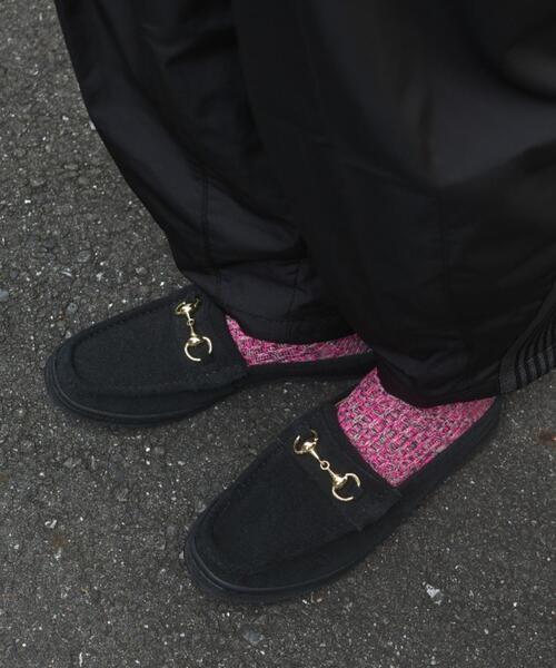MANEBU（マネブ） ローファー BITCH SLIPPER SUEDE ビットローファー