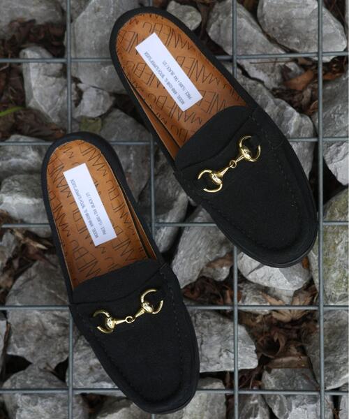 MANEBU（マネブ） ローファー BITCH SLIPPER SUEDE ビットローファー