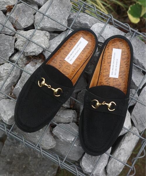 MANEBU ローファー 41 MANEBU（マネブ） ローファー BITCH SLIPPER SUEDE ビットローファー