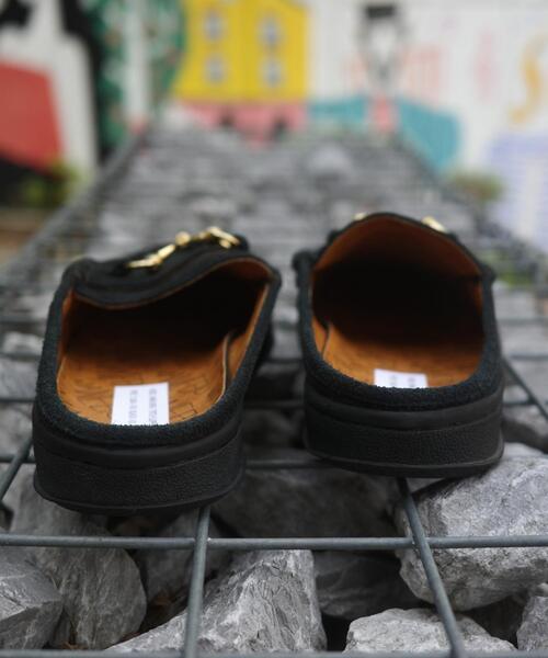 MANEBU（マネブ） ローファー BITCH SLIPPER SUEDE ビットローファー