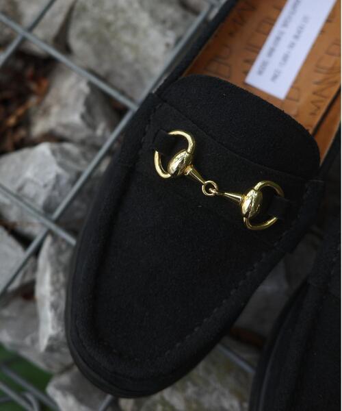 MANEBU（マネブ） ローファー BITCH SLIPPER SUEDE ビットローファー