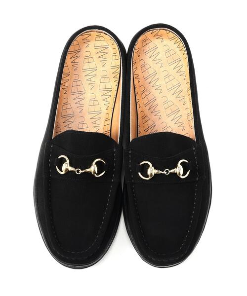 MANEBU（マネブ） ローファー BITCH SLIPPER SUEDE ビットローファー