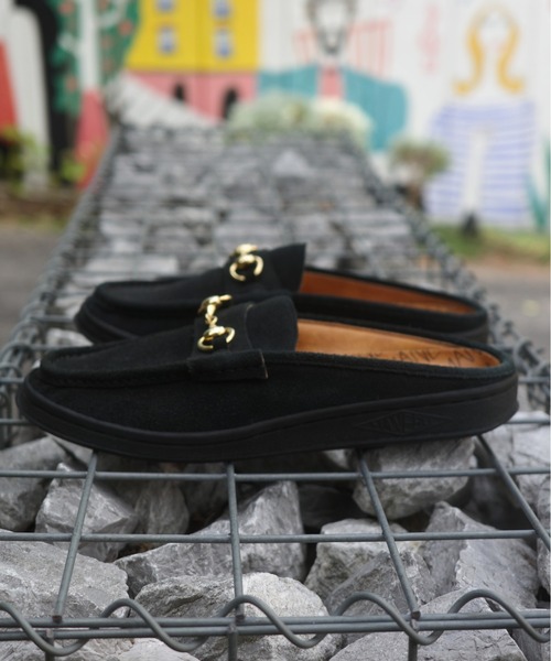 【美品】MANEBU スウェード スリッパ シューズ　42 MANEBU ローファー MANEBU/マネブ BITCH SLIPPER SUEDE ビット