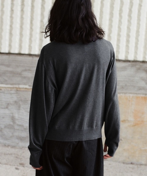 WYM LIDNM セーター ニット WOOL BLEND SMOOTH TURTLE NECK KNIT