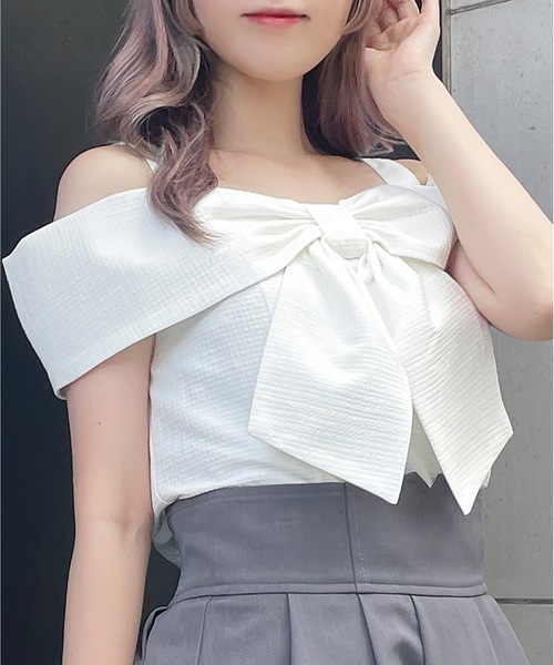 「abc une face」 半袖ブラウス FREE グリーン レディース_画像4