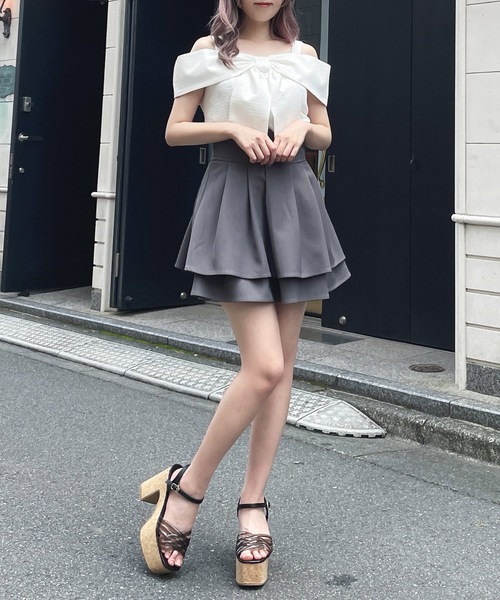 「abc une face」 半袖ブラウス FREE グリーン レディース_画像6