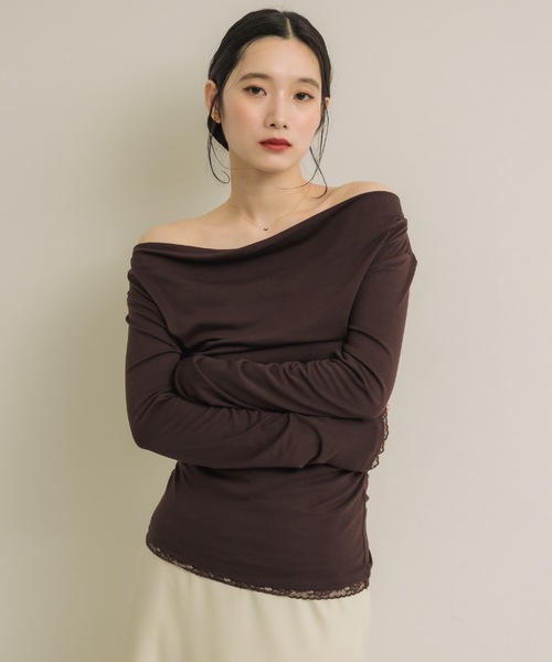 NEUNA（ヌナ） tシャツ ノーブルドレープトップス レディース