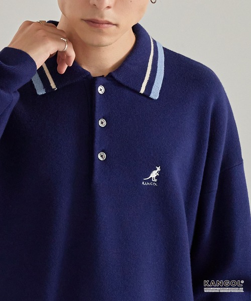 KANGOL（カンゴール） セーター ニット 別注 ロゴ ワンポイント刺繍