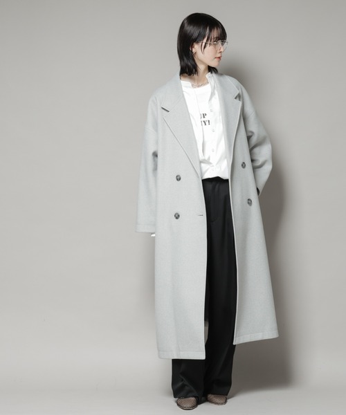 NANO universe（ナノ・ユニバース） コート チェスターコート メルトン