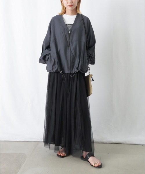 「LUCA/LADY LUCK LUCA」 ブルゾン FREE チャコールグレー レディース_画像6