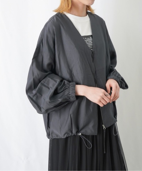 「LUCA/LADY LUCK LUCA」 ブルゾン FREE チャコールグレー レディース_画像8