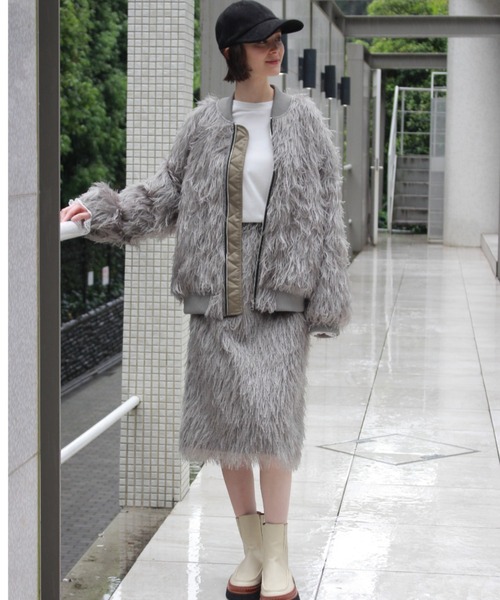 H.A.K（ハク） ブルゾン アウター フリンジモンスタージャカードジップ