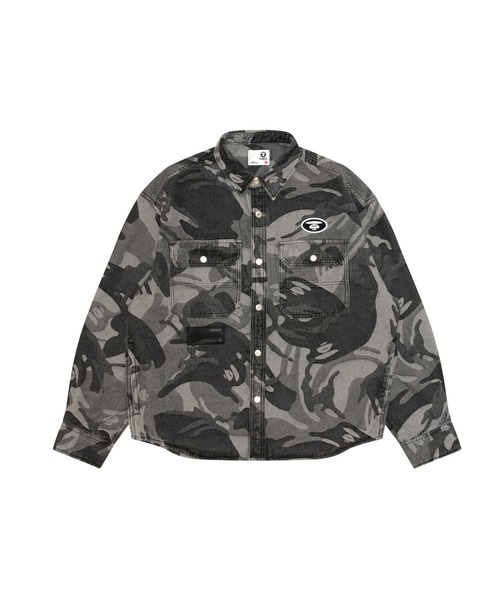 シャツ AAPE MAIN LONG SLEEVE SHIRT(camouflage) メンズの画像