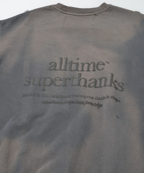 SUPERTHANKS（スーパーサンクス） tシャツ ヴィンテージ＆ダメージ加工