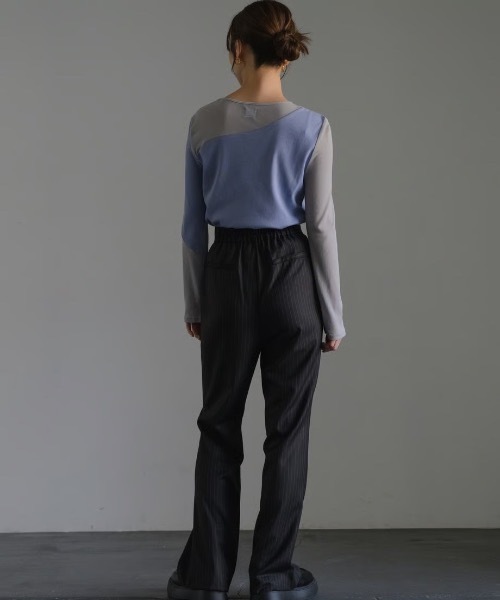 「LEANN MOMENT」 スラックス MEDIUM グレー レディース_画像2