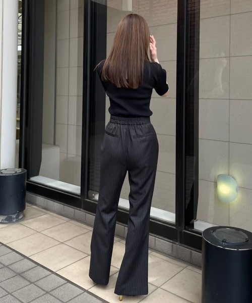 「LEANN MOMENT」 スラックス MEDIUM グレー レディース_画像5