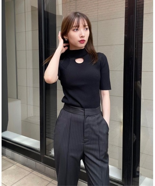 「LEANN MOMENT」 スラックス MEDIUM グレー レディース_画像9