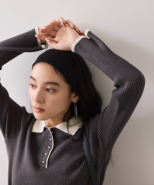 DECEMBERMAY ダブルニットソフトポロ DECEMBERMAY ダブルニットソフトポロ DECEMBERMAY ダブルニット