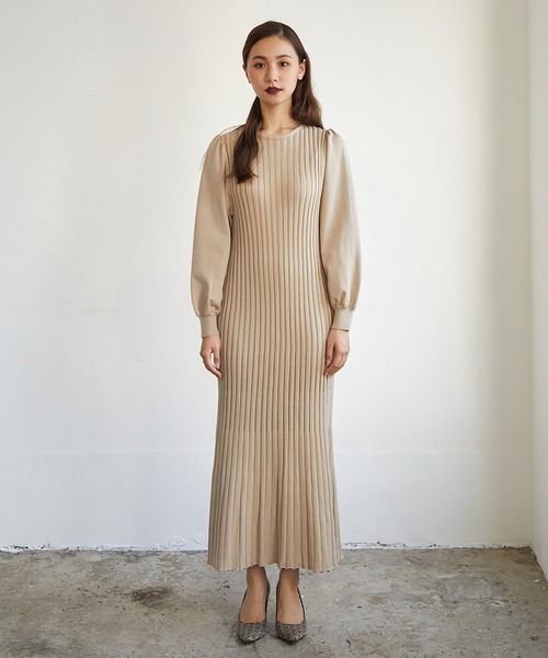 「RANDEBOO」 ニットワンピース FREE ベージュ レディース_画像7