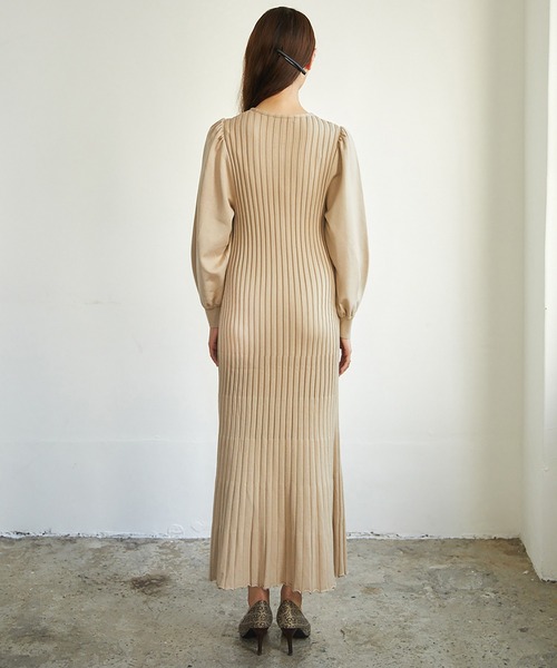 「RANDEBOO」 ニットワンピース FREE ベージュ レディース_画像9