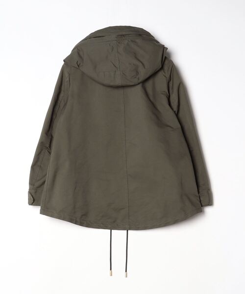 「THE RERACS」 ショートモッズコート 34 グリーン レディース_画像2